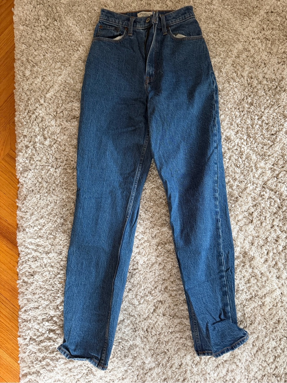 Abercrombie & Fitch Dark Blue High-Rise Women's Jeans
